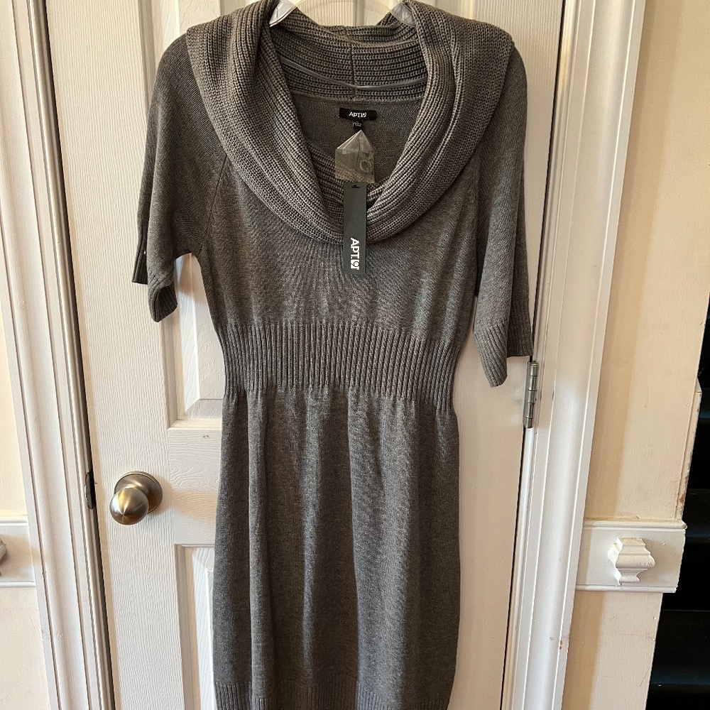 APT9 Infinite Cowl Sweater Dress - SZ M